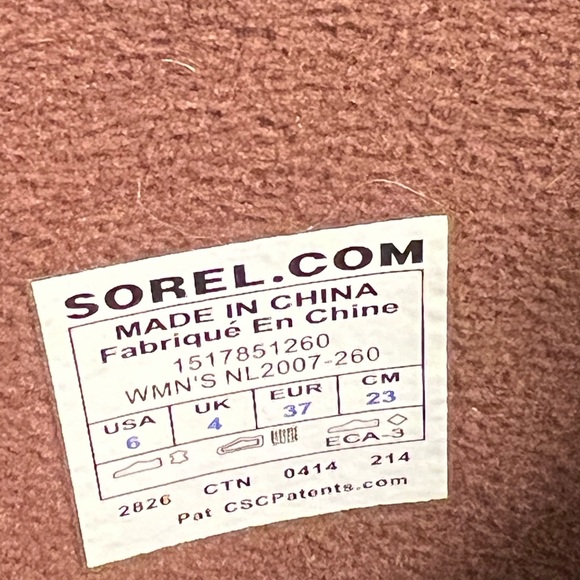 Sorel Slimpack Tall Boots nutmeg brown leather upper equestrian size 6 US - Picture 9 of 10